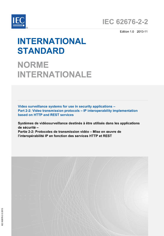Cover IEC 62676-2-2:2013